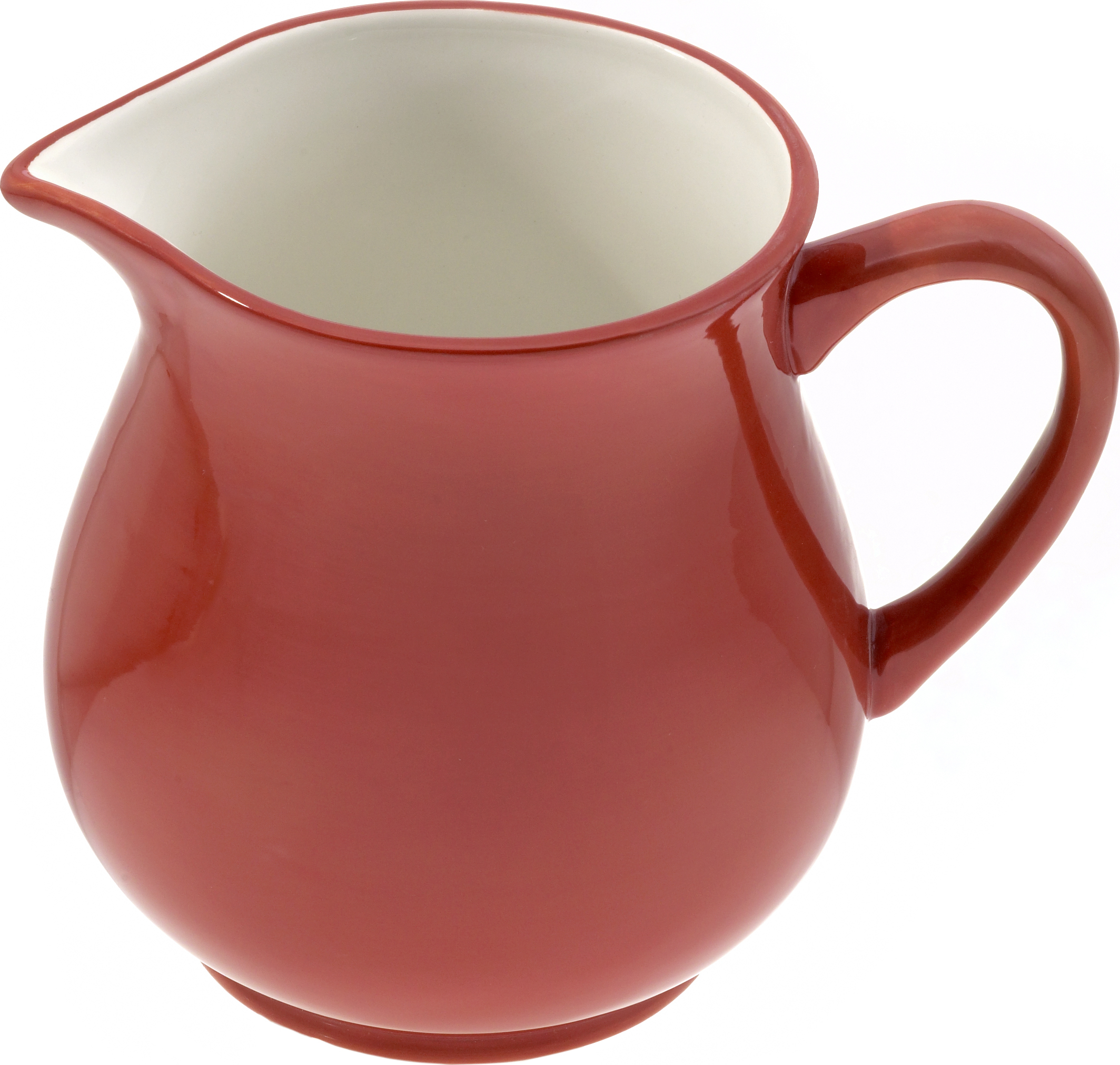 Keramik Krug 0,5 ltr. "rot/weiß" - Magu 112 911
