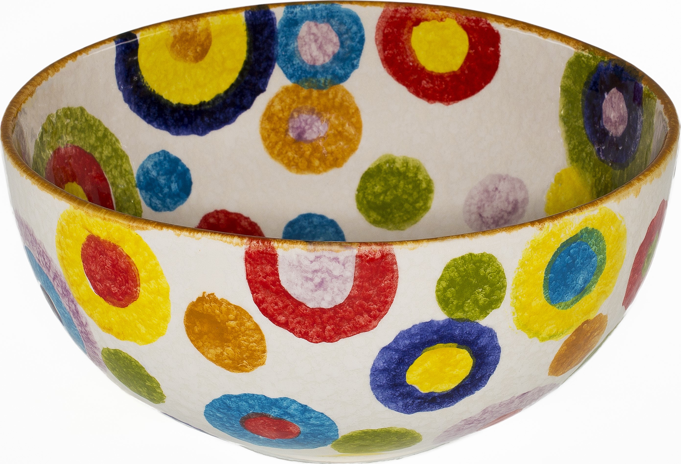 Keramik Schale rund 26cm handbemalt „Circolo“ - Magu 185 014