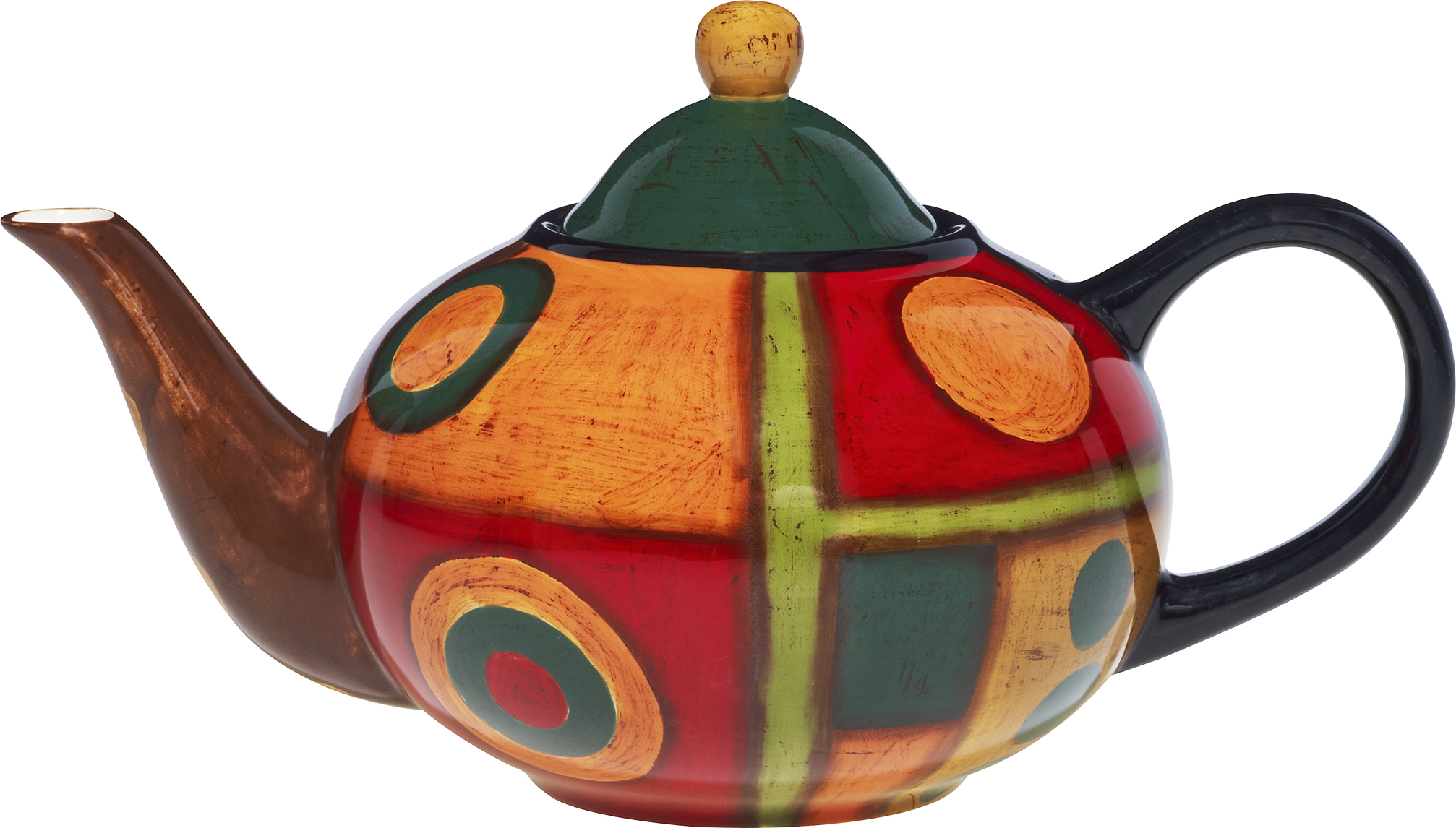 Keramik Teekanne 1,1 ltr. handbemalt "SAMBA" - Magu 190 713