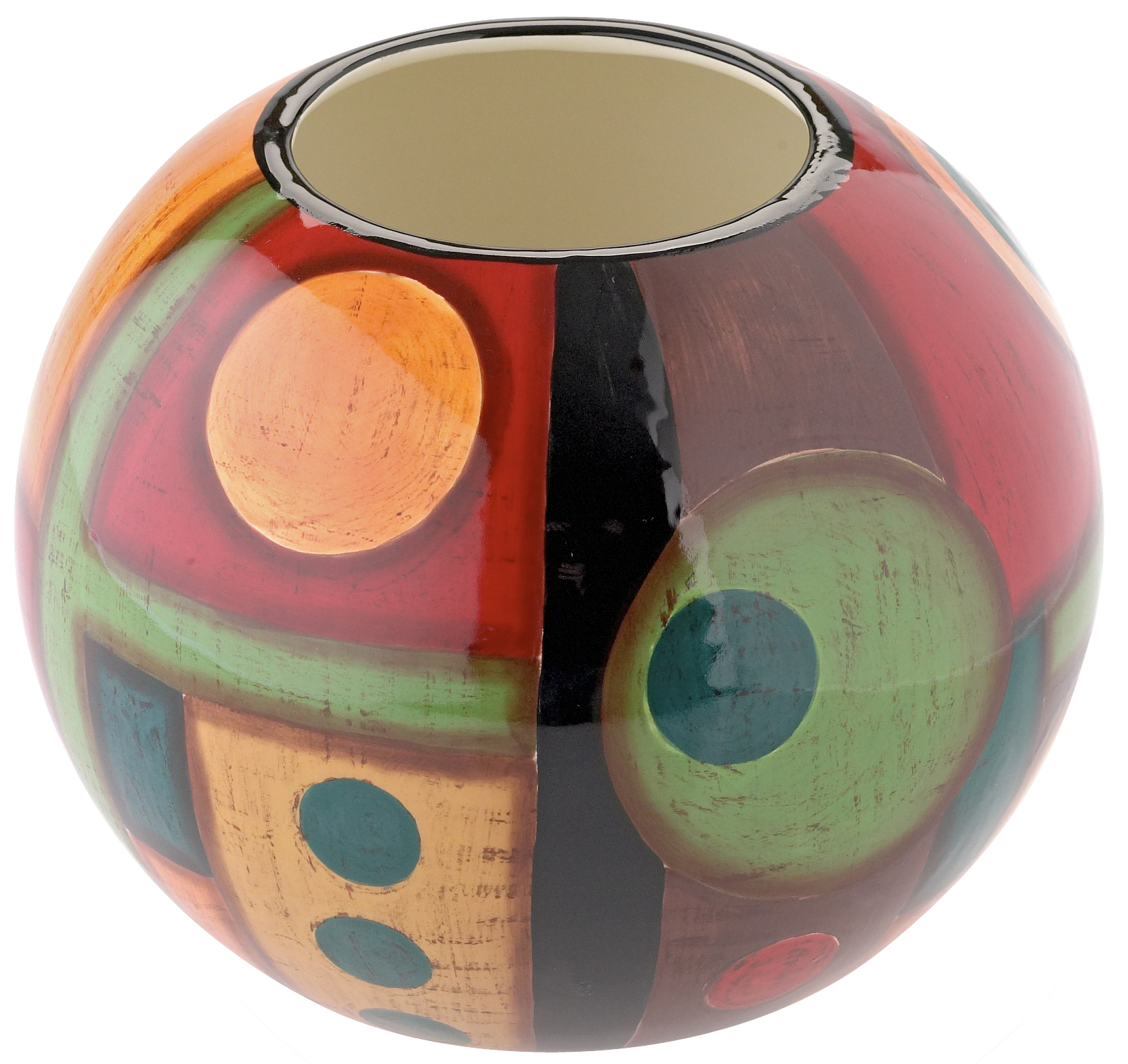 Keramik Vase 15cm handbemalt "SAMBA" - Magu 190 813