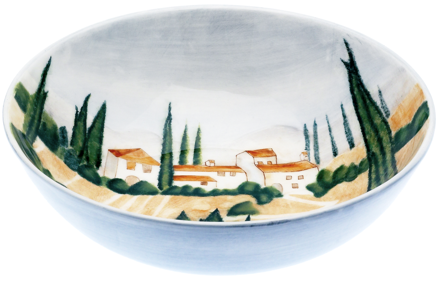 Keramik Schale rund 24cm handbemalt  "SIENA" - Magu 125 113